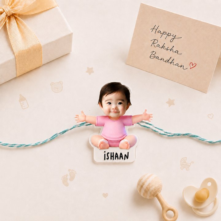 Babble Wrap Personalised Caricature Rakhi - My 1st Rakhi