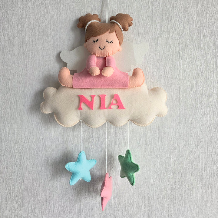 Babble Wrap Starry Angel Name Hanging
