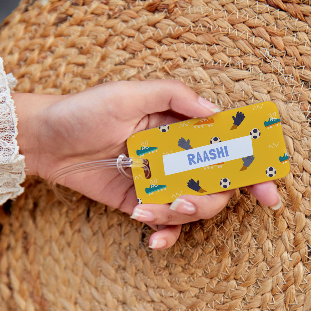 Name Tag - FootBall Goals Girl