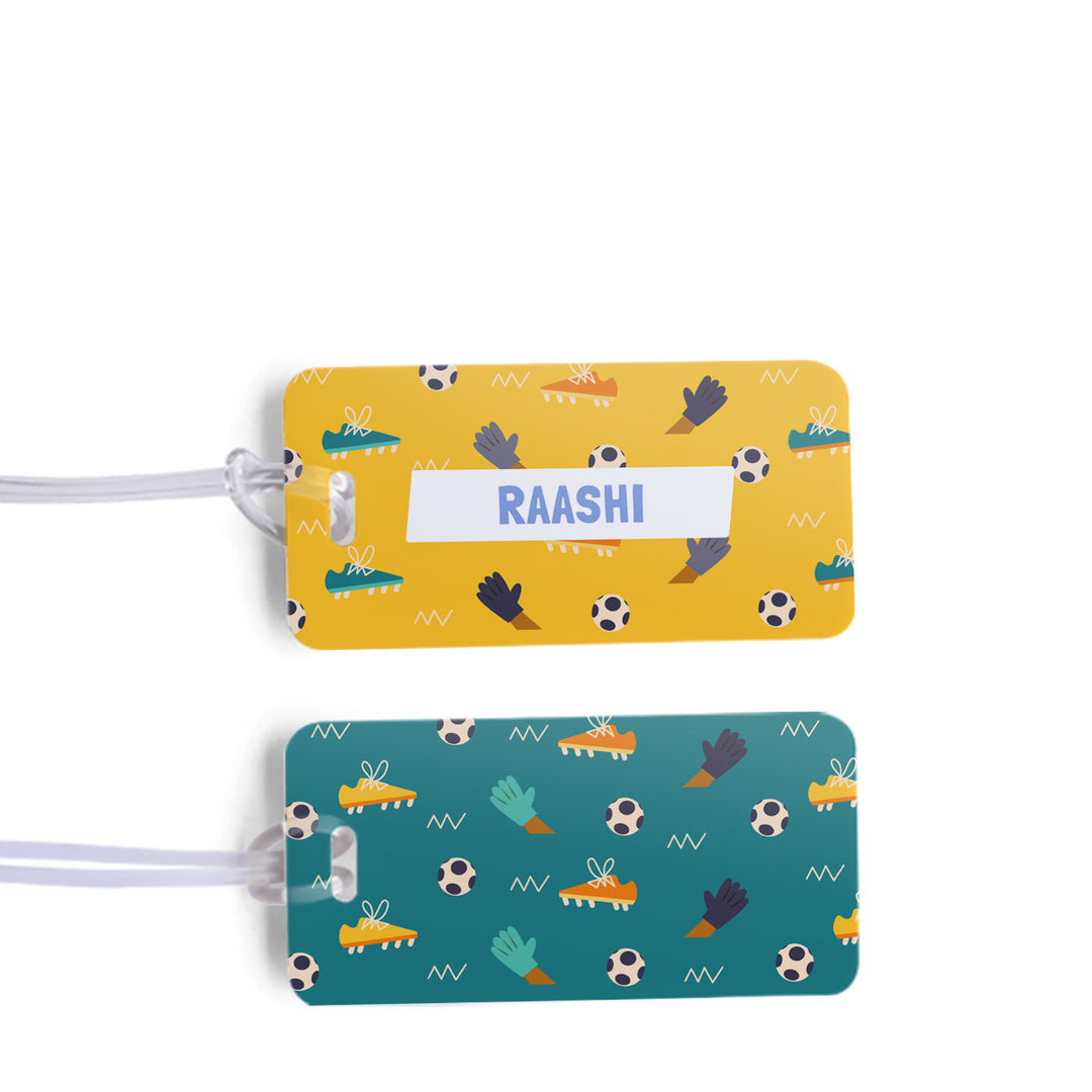Name Tag - FootBall Goals Girl