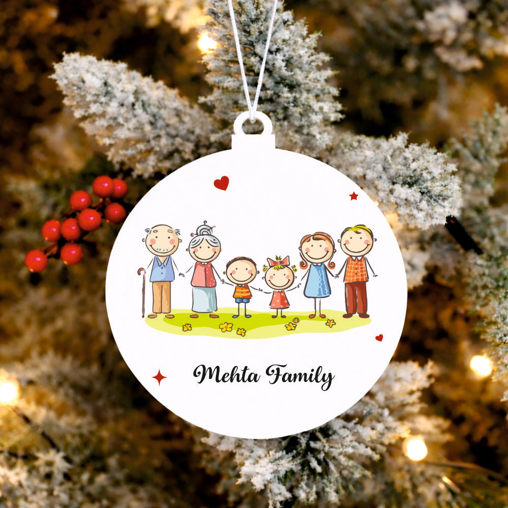 Babble Wrap Holiday Together Illustration Ornament