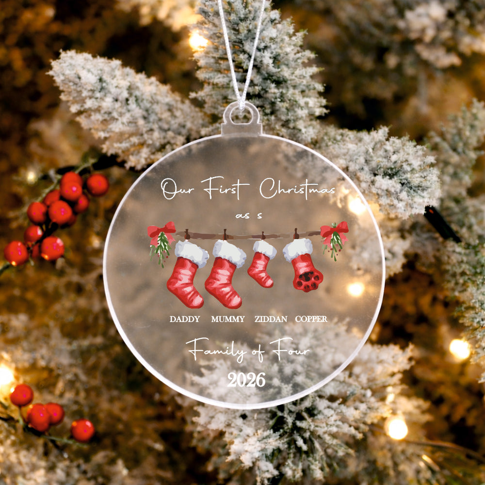 Babble Wrap Merry Stocking Garland Ornament