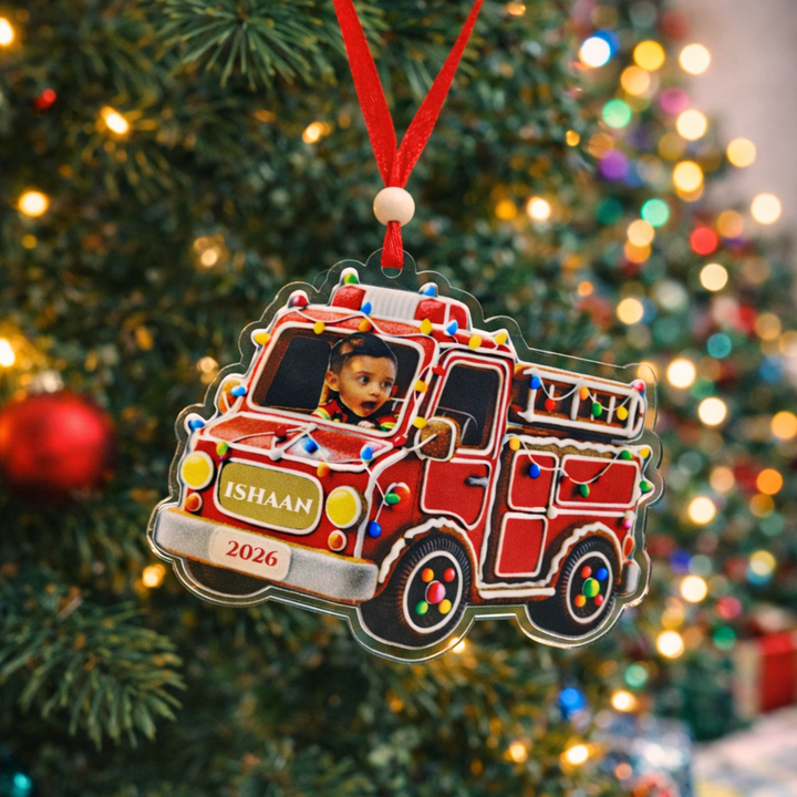 Babble Wrap Twinkle Truck Ornament