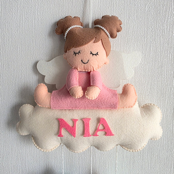 Babble Wrap Starry Angel Name Hanging