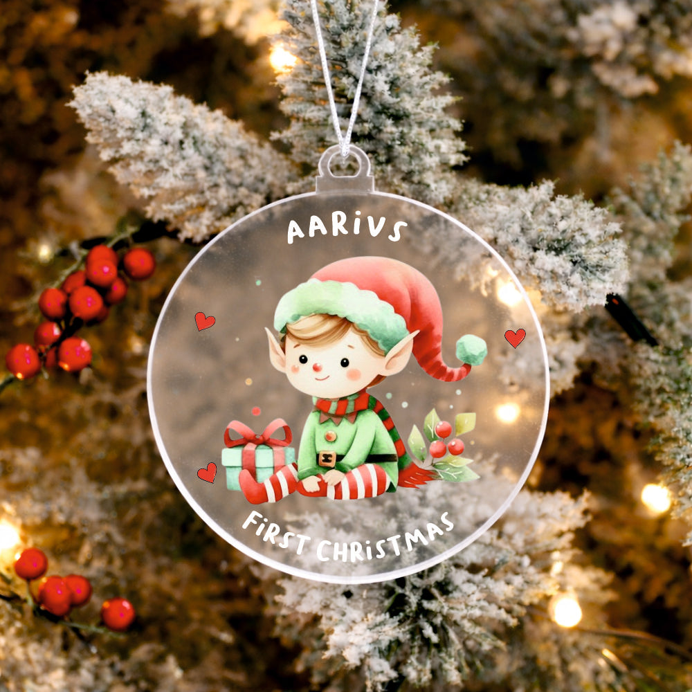 Babble Wrap Winter Whisper Elf Ornament