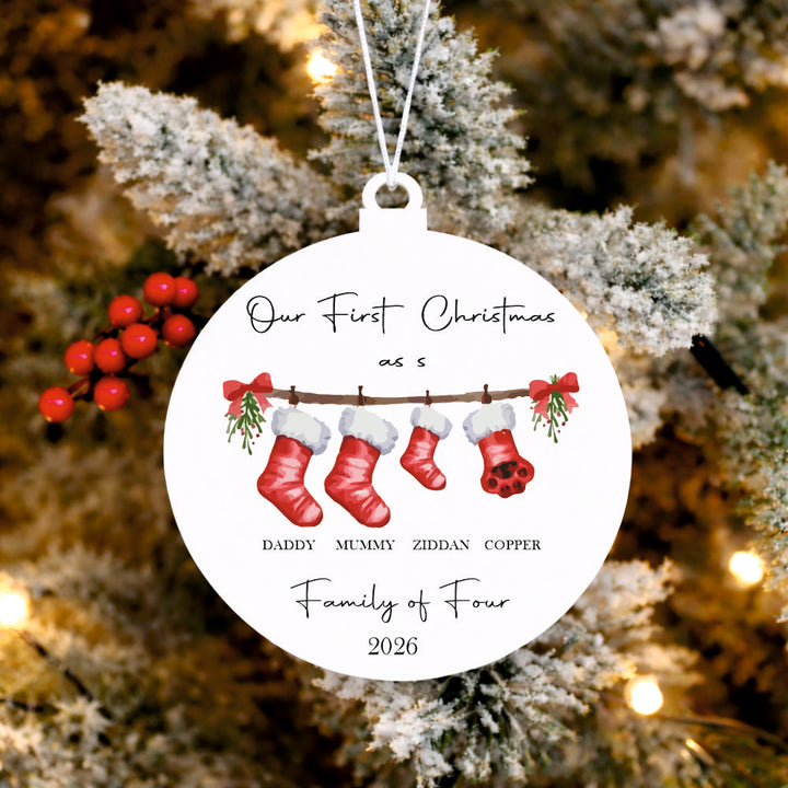 Babble Wrap Merry Stocking Garland Ornament