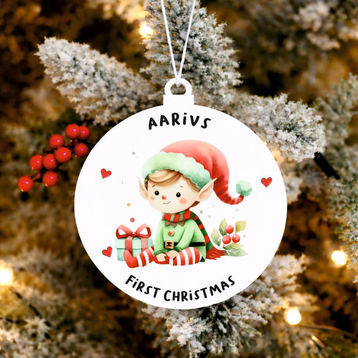 Babble Wrap Winter Whisper Elf Ornament