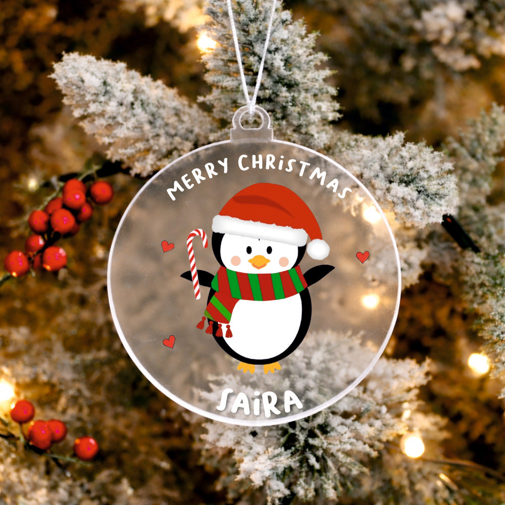 Babble Wrap Berry Bliss Penguin Ornament