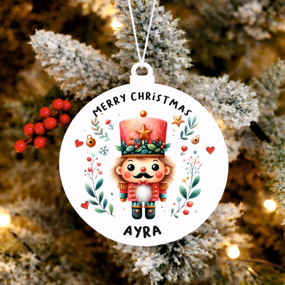 Babble Wrap Pastel Palace Nutcracker Ornament