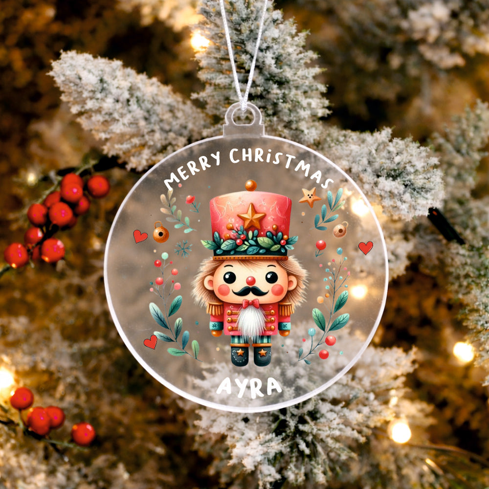 Babble Wrap Pastel Palace Nutcracker Ornament