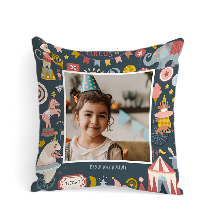 Personalised Photo Cushions - Animal Circus