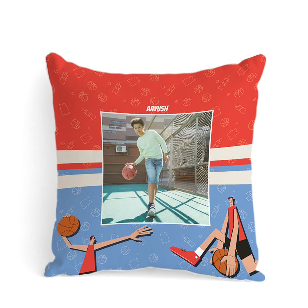 Personalised Photo Cushions - BasketBall Fever Boy