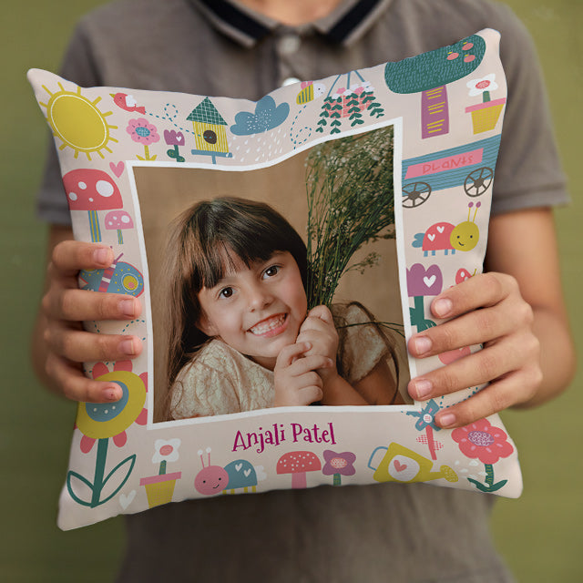 Personalised Photo Cushions - Flower Power