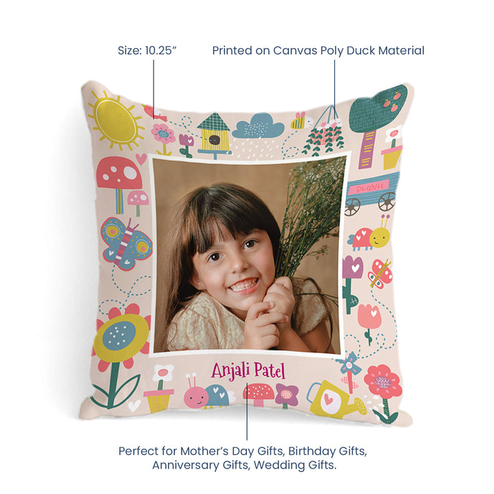 Personalised Photo Cushions - Flower Power