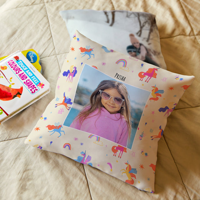 Personalised Photo Cushions - Magical Unicorn