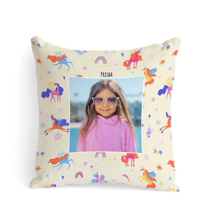 Personalised Photo Cushions - Magical Unicorn