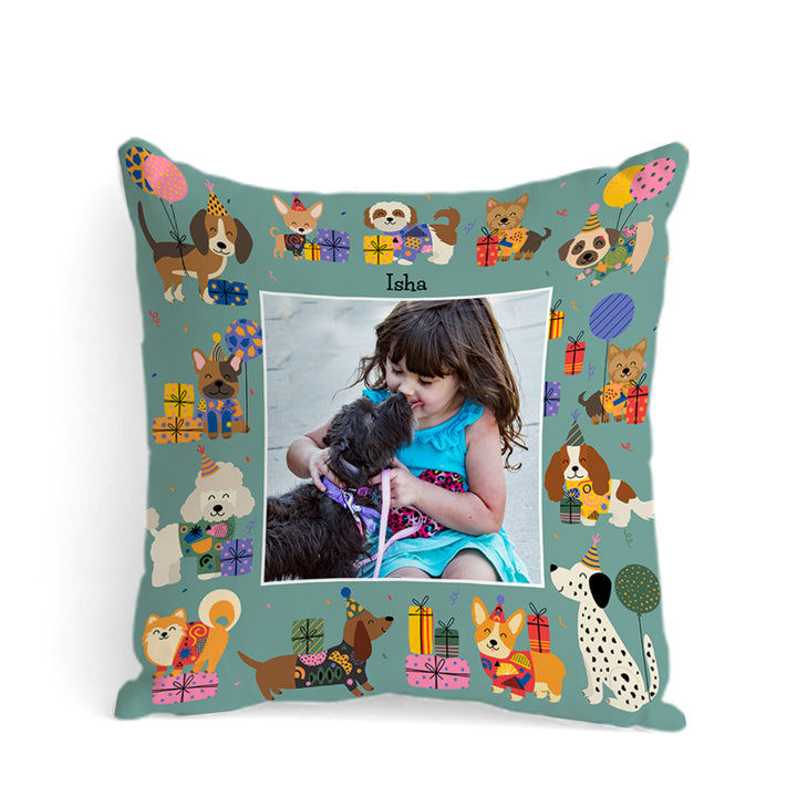 Personalised Photo Cushions - Paw Party