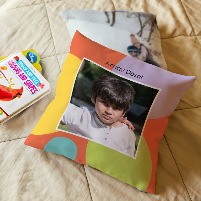 Personalised Photo Cushions - Polka