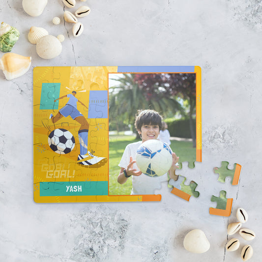 Photo Puzzle - FootBall Goals Boy