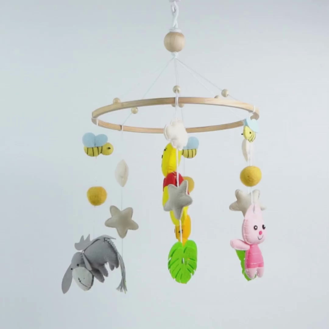 Babble Wrap Cot / Crib Mobile - Winnie And Friends