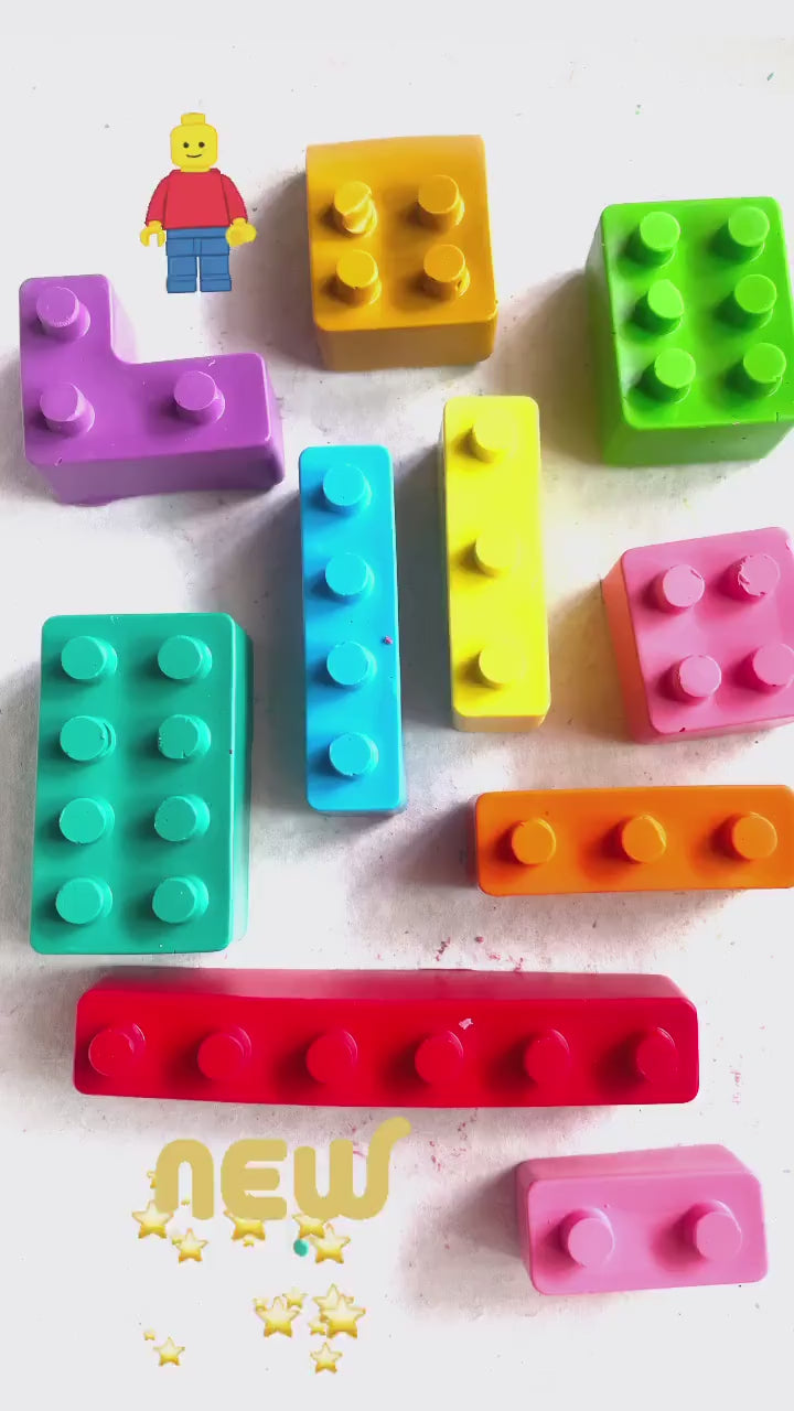 Lego Block Crayons (Set of 8)