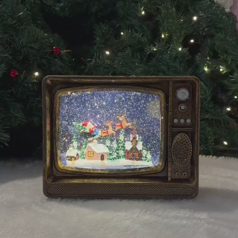 Water Light Carols - Santa’s Sleigh Glitter TV