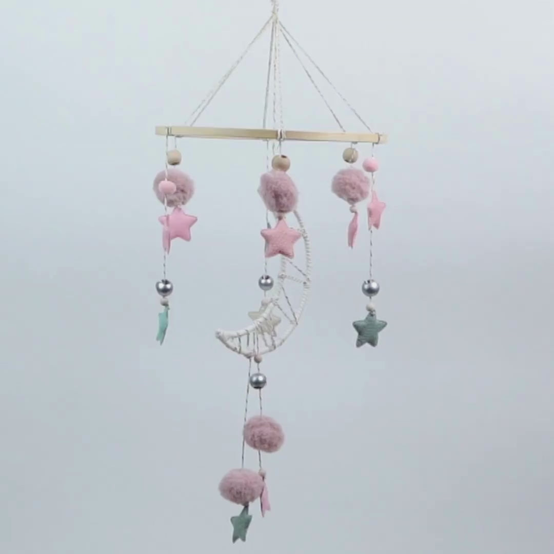 Babble Wrap Cot / Crib Mobile - Starry Moon