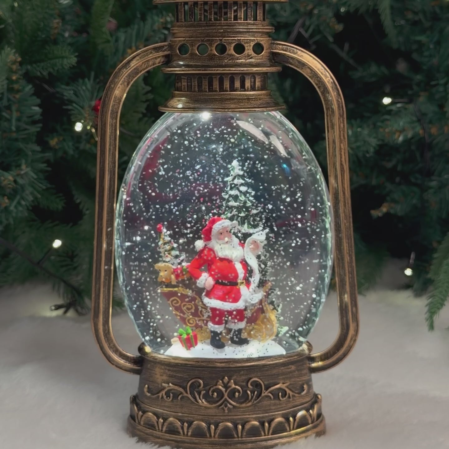 Water Light Carols - Santa’s Magical Light-Up Lantern