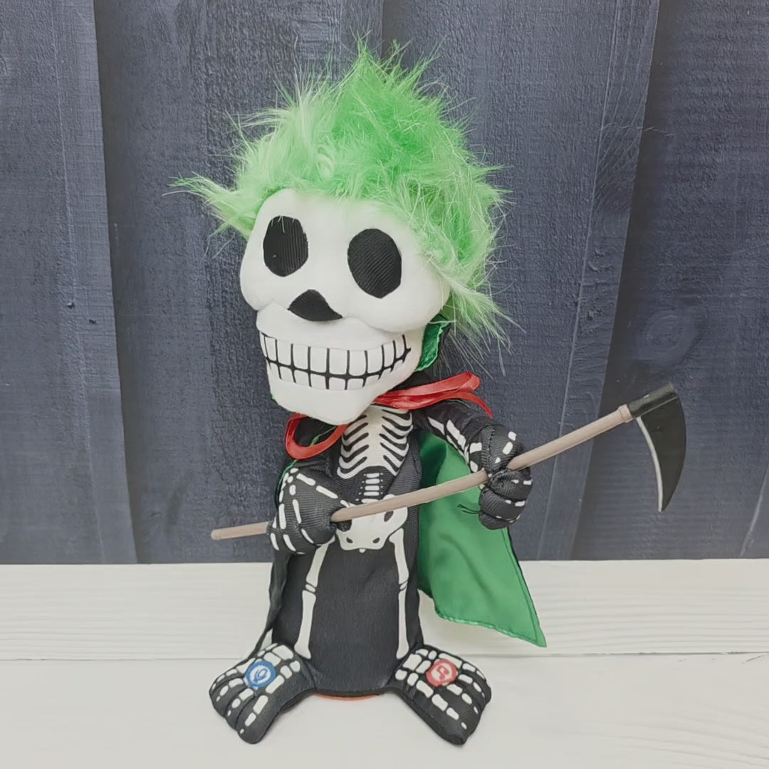 Animated Skeleton Rockstar - Grim Shredder