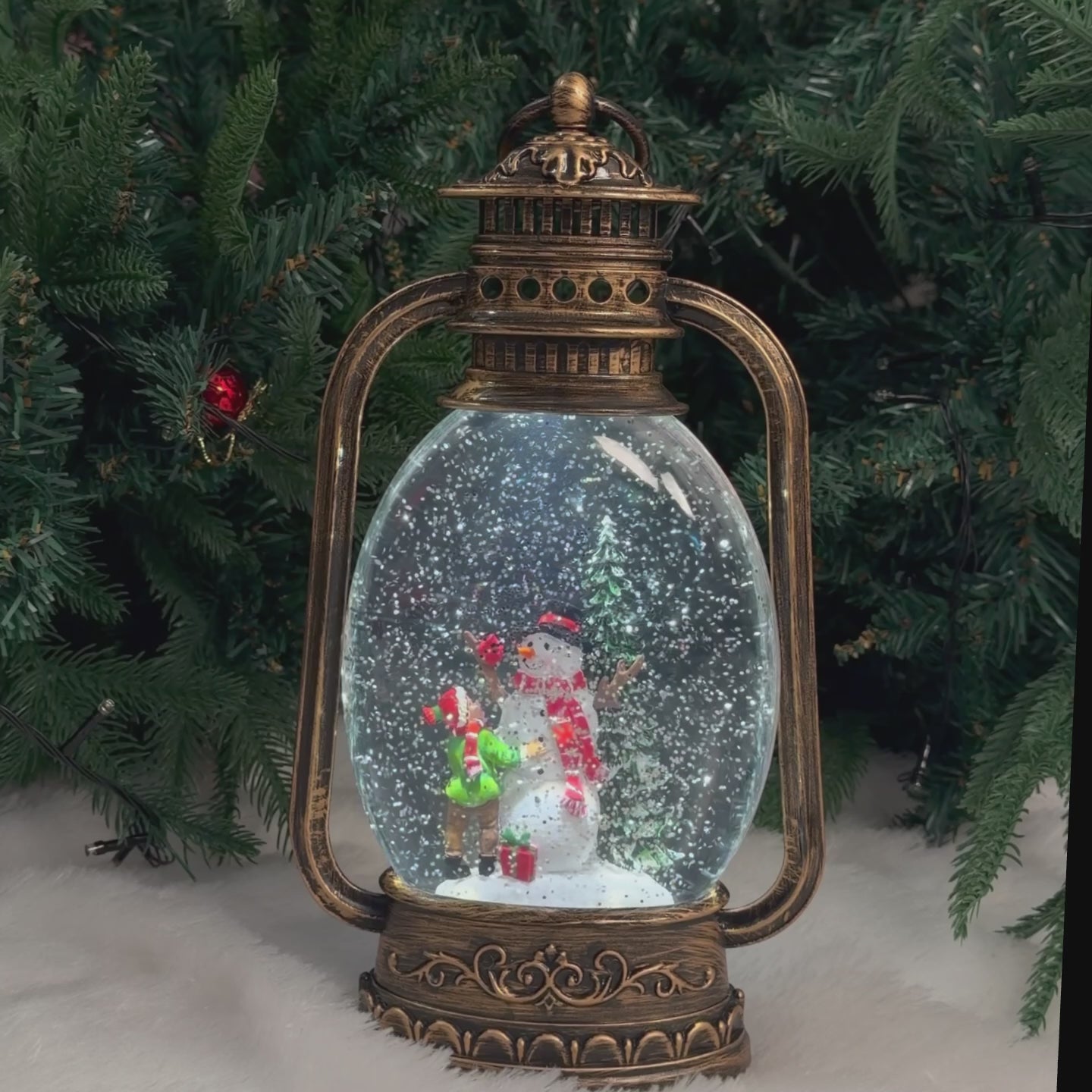 Water Light Carols - Snowman’s Magical Light-Up Lantern