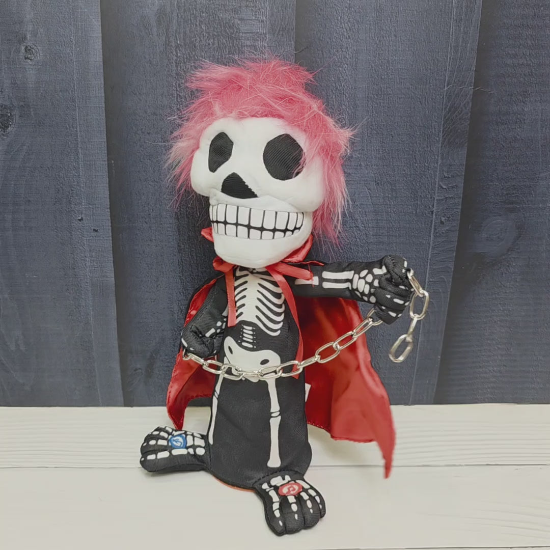 Animated Skeleton Rockstar – Chainsaw Punk