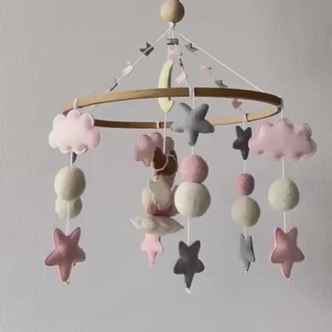 Babble Wrap Cot / Crib Mobile - Angel’s Cloud Haven