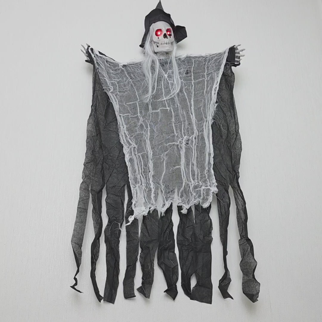 Animated Creepy Cackler – Phantom White