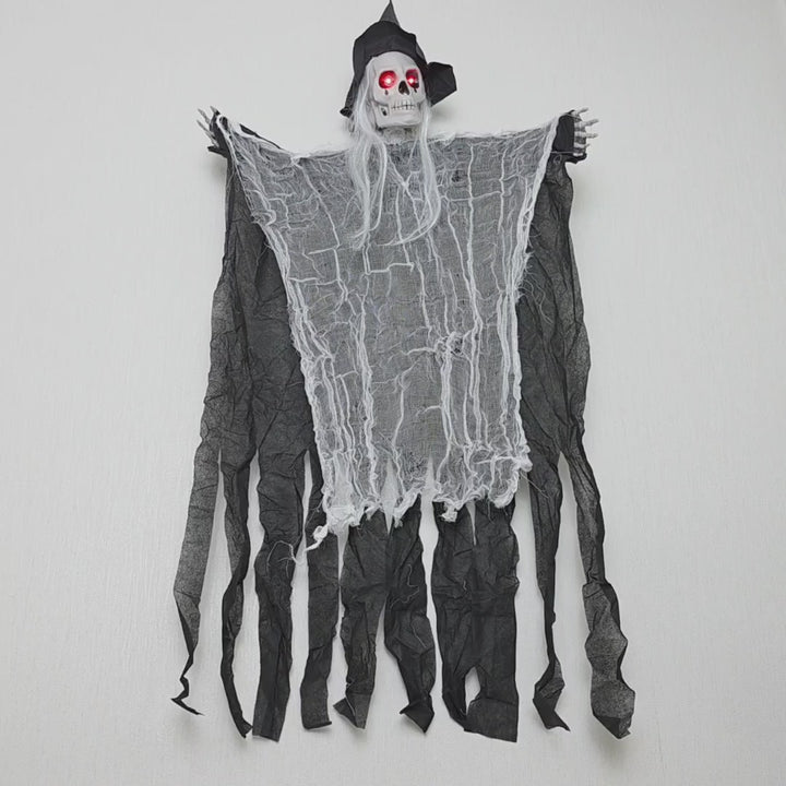 Animated Creepy Cackler – Phantom White
