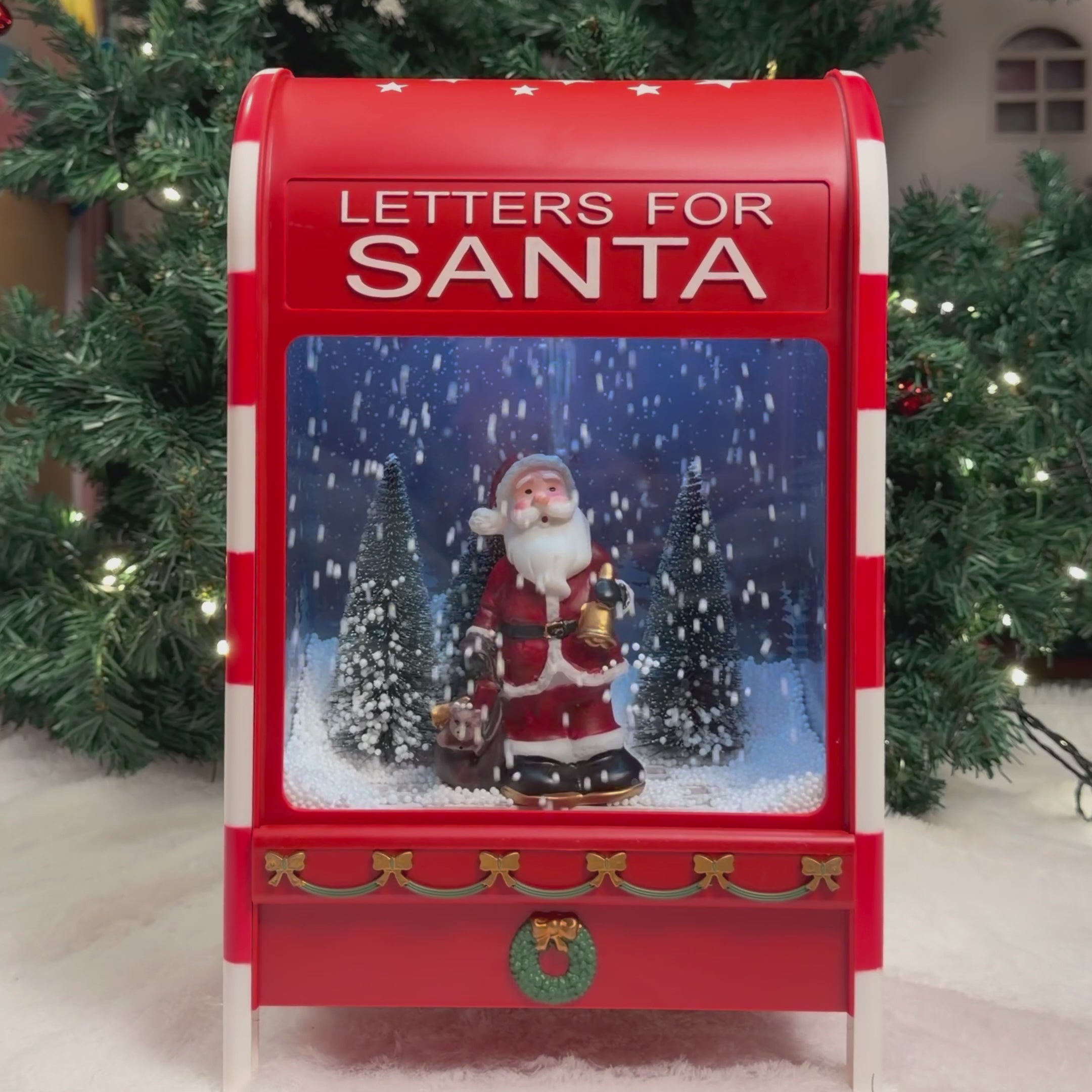 Santa’s Musical Snowfall Letter Box – Grand