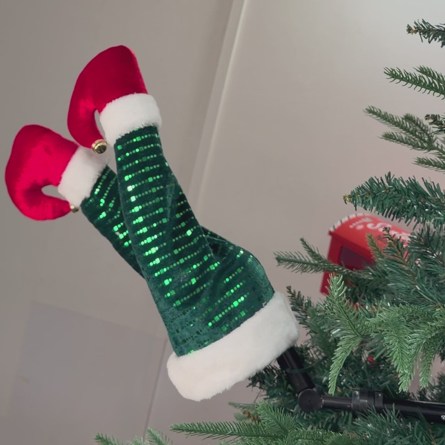 Swinging Legs - Jolly Sparkly Elf