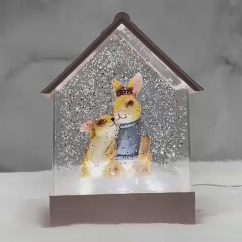 Babble Wrap Musical Snow House - Rabbit