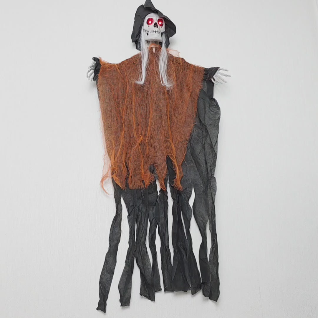 Animated  Creepy Cackler - Burnt Orange