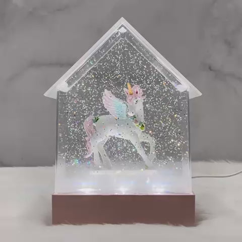 Babble Wrap Musical Snow House - Unicorn