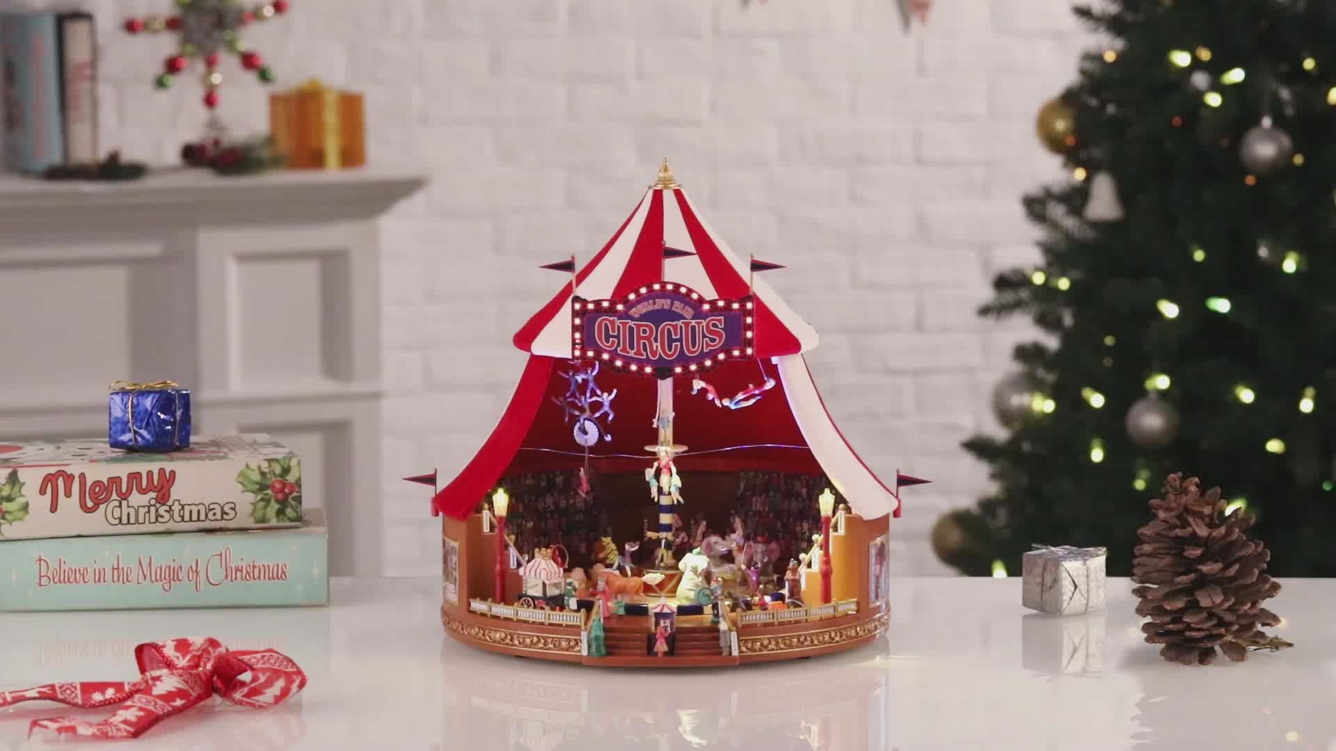 Mr. Christmas 12" Musical World's Fair Circus