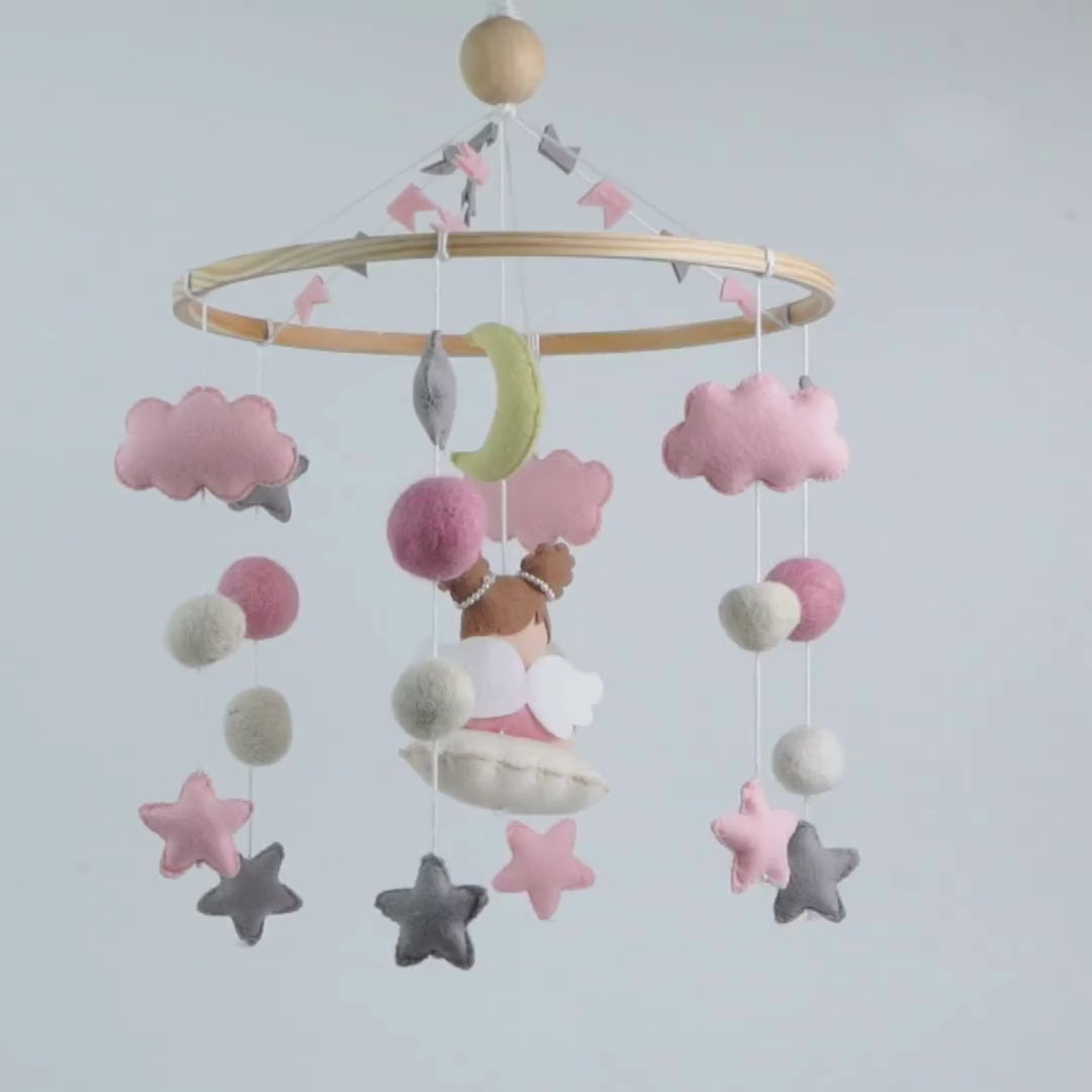 Babble Wrap Cot / Crib Mobile - Angel’s Cloud Haven