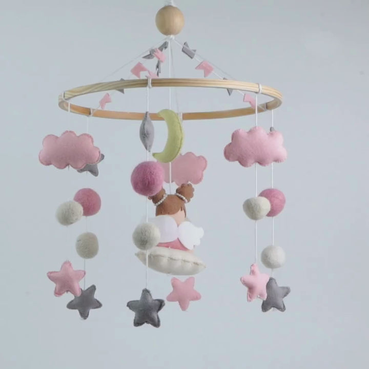 Babble Wrap Cot / Crib Mobile - Angel’s Cloud Haven