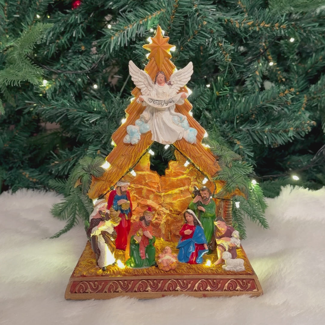 Hallelujah Rotating Musical Nativity Scene