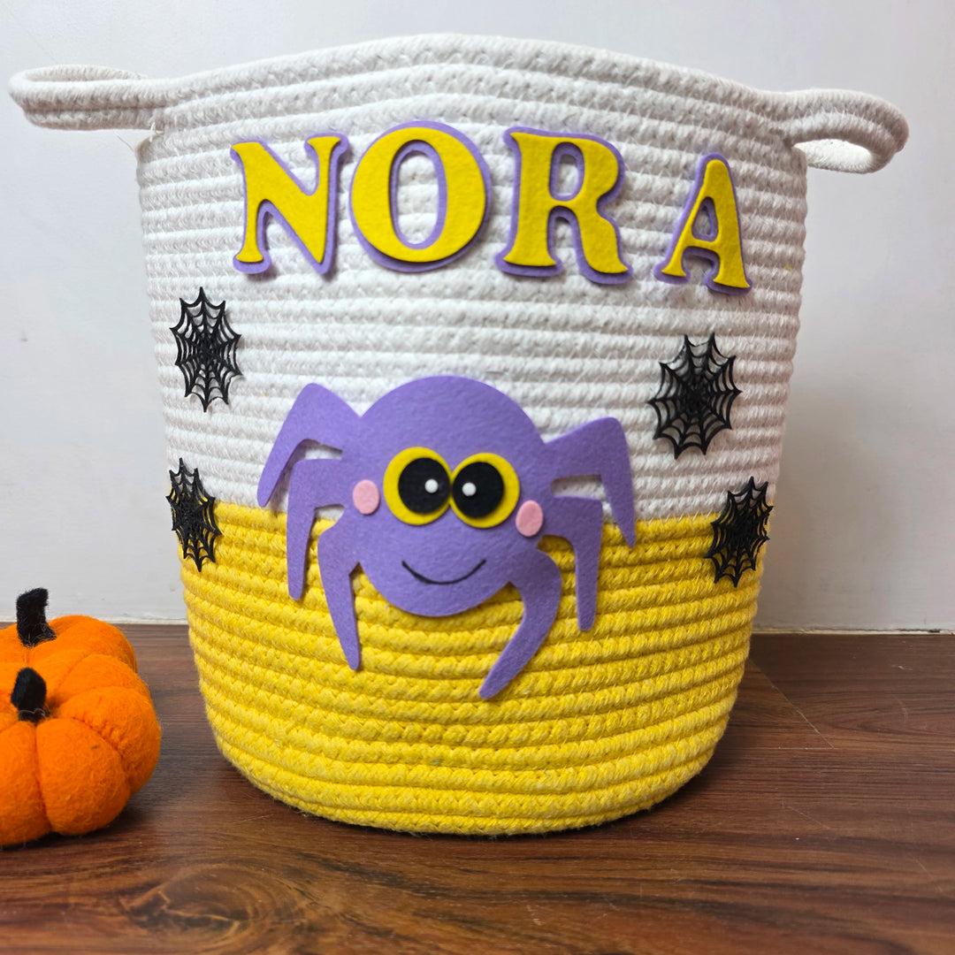 Trick-or-Treat Basket – Webby Spider
