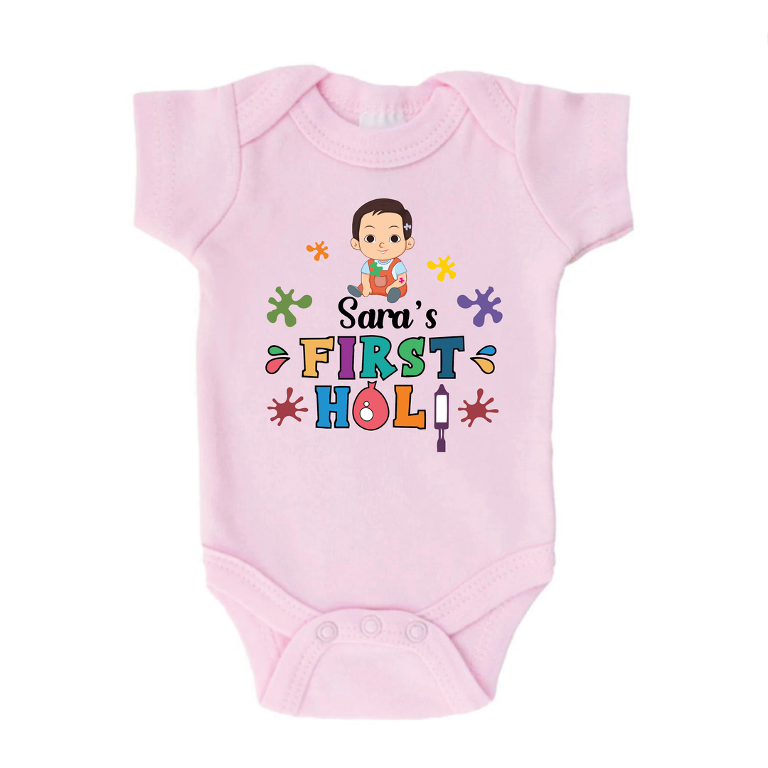 My First Holi Romper - Rang Rumble