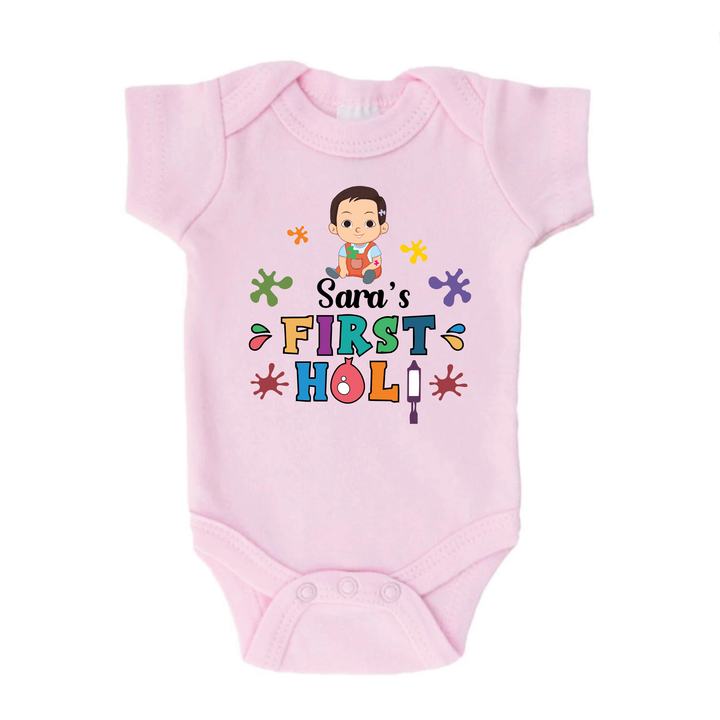 My First Holi Romper - Rang Rumble