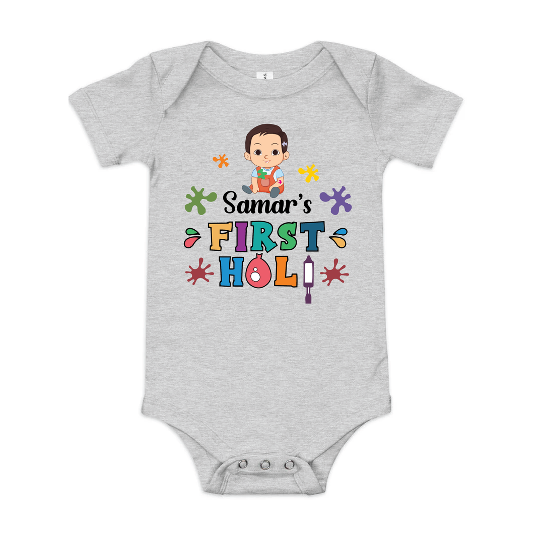My First Holi Romper - Rang Rumble