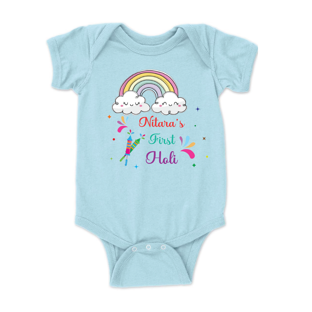 My First Holi Romper - Colors of the Rainbow