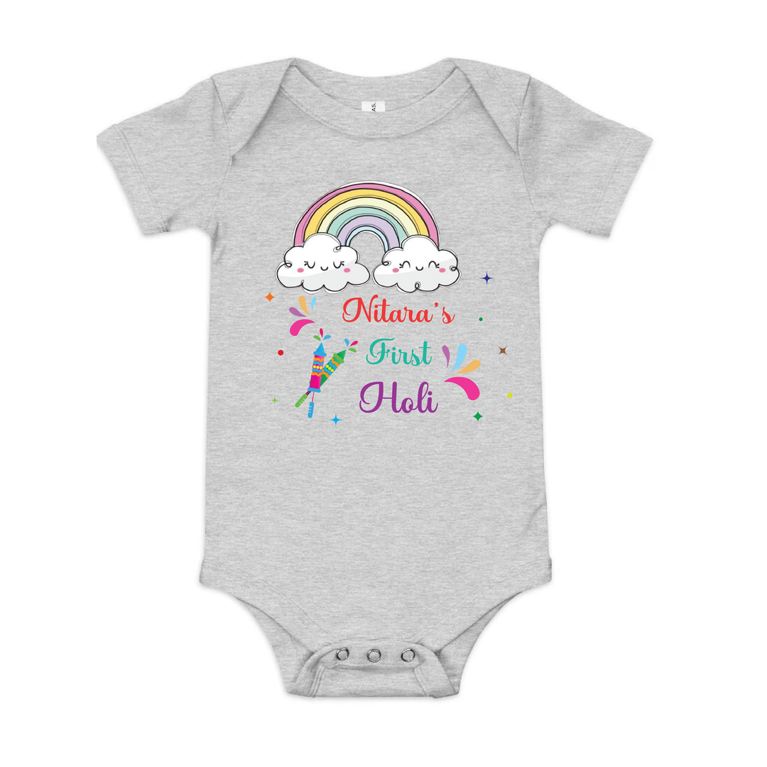 My First Holi Romper - Colors of the Rainbow