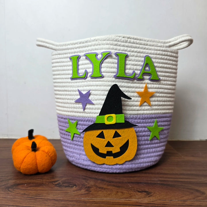 Trick-or-Treat Basket – Starry Pumpkin